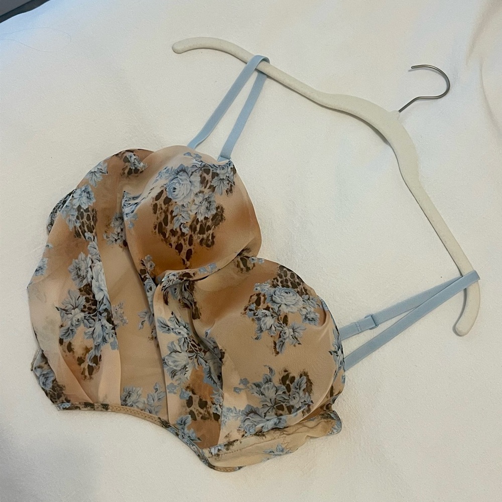 Floral Print Women's Corset Top